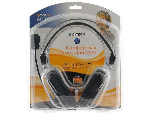 Гарнитура  A4Tech HS-50 черный 2.5м