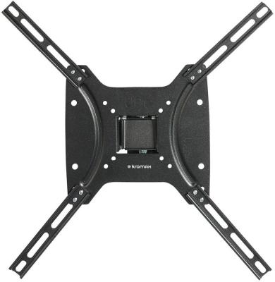 Кронштейн Kromax Optima-402 черный 15"-55" настенный от стены 68.5мм наклон +5°/-12° VESA 400х400мм