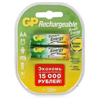 Аккумулятор GP Smart Energy 100AAHCSV AA NiMH 1000mAh 2 шт