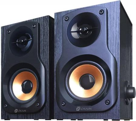 Колонки Oklick OK-162 2.0 dk.wooden dark 8W портативные