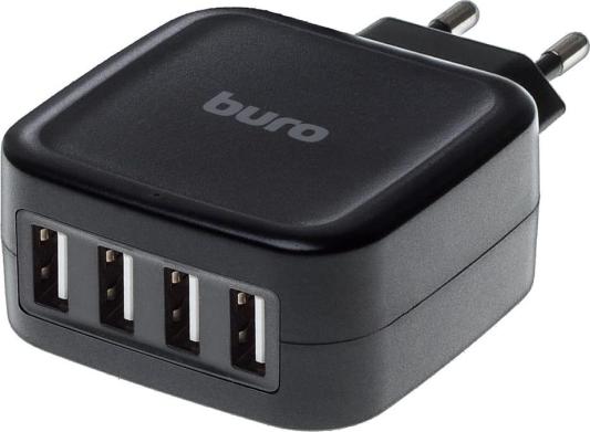 Сетевое зарядное устройство BURO TJ-286B 5А USB черный