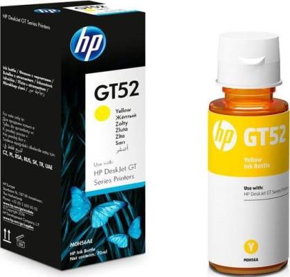 Ёмкость с чернилами HP M0H56AE  (GT52) МФУ HP DeskJet GT 5810 (X3B11A)/GT 5820 (X3B09A)  и Ink Tank 315/415/319/419. Жёлтый. 8000 страниц.
