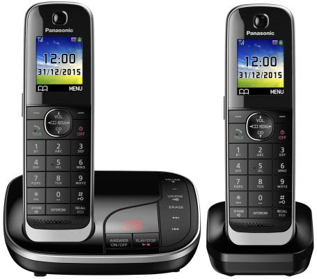 Телефон DECT Panasonic KX-TGJ322RUB АОН, Color TFT, Caller ID 50, Эко-режим, Память 250, Black-List, Автоответчик, дополнительная трубка