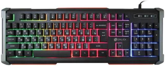 Клавиатура Oklick 710G black/grey USB Multimedia