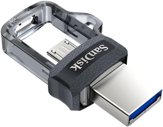 Внешний накопитель USB 64Gb SanDisk Ultra Dual SDDD3-064G-G46 черный