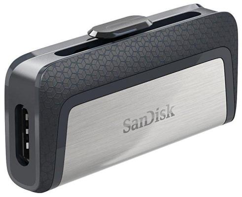 Флешка USB 256Gb Sandisk Ultra Dual Drive SDDDC2-256G-G46 черный серебристый