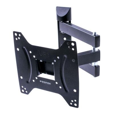 Кронштейн Kromax DIX-22 черный Наклонно-поворотный для LED TV 15"-48", max 35 кг, настенный, 4 ст свободы, от стены 66.5-444  мм, max VESA 200x200 мм.
