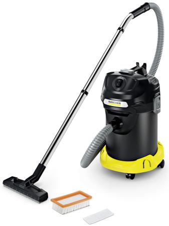 Пылесос Karcher AD 4 Premium EU-ll, 600 Вт., без мешка, циклонный фильтр 17 л., подходит для сбора золы (огнестойкость)