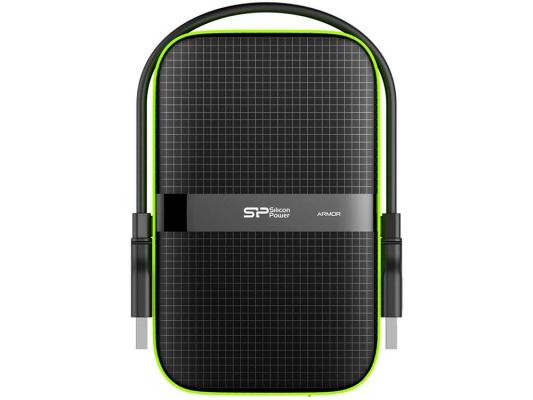 Внешний жесткий диск 2.5" USB3.0 4Tb Silicon Power Armor A60 SP040TBPHDA60S3K черный/зеленый