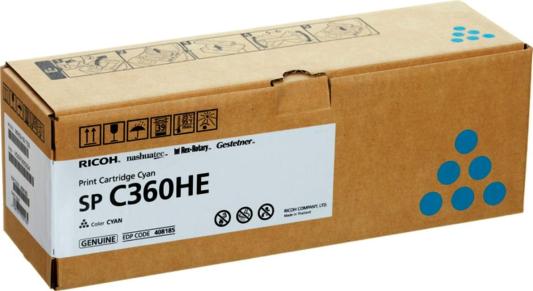 Картридж Ricoh SP C360HE 6000стр Голубой