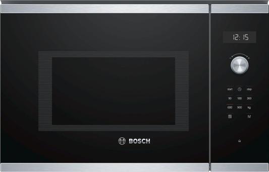 Встраиваемая микроволновая печь Bosch BFL554MS0 900 Вт нержавеющая сталь/черный