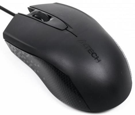 Мышь A4tech OP-760 черный оптическая (1000dpi) USB (2but)