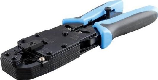 Клещи обжимные Hyperline HT-200AR для RJ-50 RJ-45 RJ-12 RJ-11 профессиональный с храповым механизмом