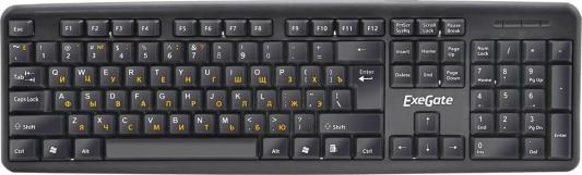 Клавиатура проводная Exegate LY-331L USB черный