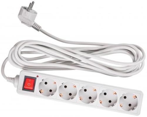 Сетевой фильтр BURO 500SL-5-G 5 розеток 5 м