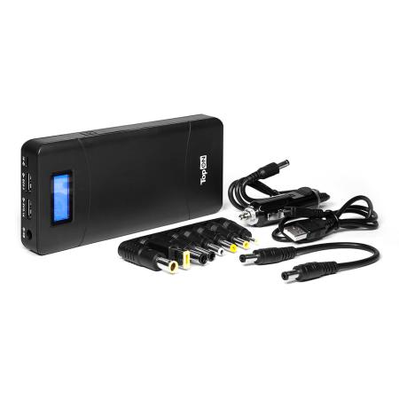 Универсальный внешний аккумулятор TopON TOP-T72 18000mAh (66.6Wh) с 2 USB-портами и QC 2.0, для зарядки ноутбука