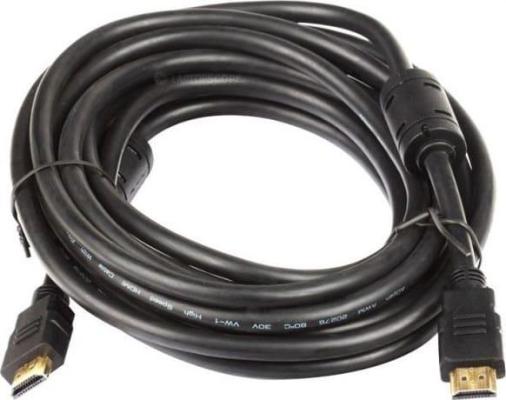 Кабель HDMI 7.5м VCOM Telecom TCG200F-7.5M круглый черный