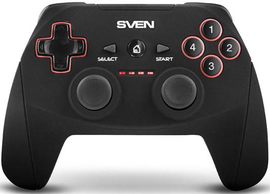Геймпад беспроводной SVEN GC-2040 (11 кл. 2 мини-джойстика, D-pad, Soft Touch, PC/PS3/Xinput)