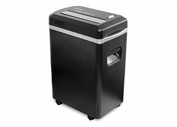 Шредер ГЕЛЕОС УМ22-5, DIN P-5 (5 ур-нь секр.), фрагмент 2х8мм, 9-10 лист (70г/м2), CD/пл.карты/скрепки/скобы, 22 литра