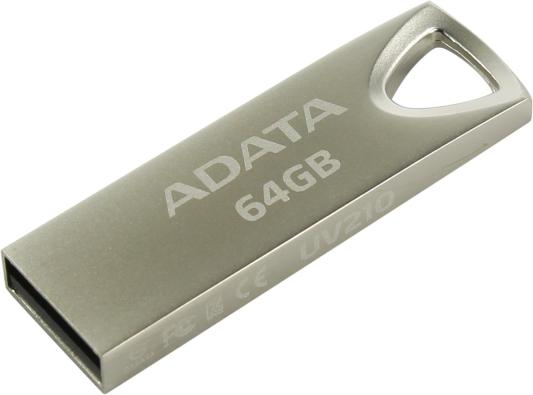 Внешний накопитель 64GB USB Drive ADATA USB 2.0 UV210 золотой мет. AUV210-64G-RGD
