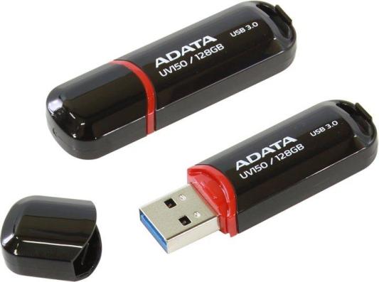 Внешний накопитель 128GB USB Drive ADATA USB 3.1 UV150 черная 90/20 МБ/с AUV150-128G-RBK