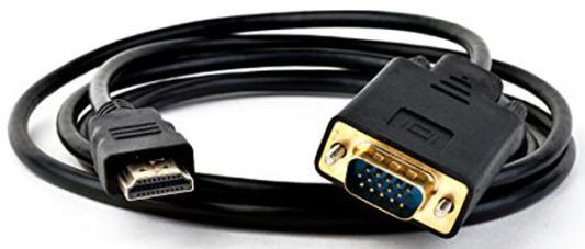 ORIENT C702, Кабель-адаптер HDMI M -- VGA 15M, длина 1.8 метра, черный