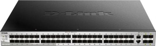 Коммутатор D-Link DGS-3130-54TS/A1A Управляемый стекируемый коммутатор 3 уровня с 48 портами 10/100/1000Base-T, 2 портами 10GBase-T и 4 портами 10GBas