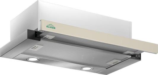 Вытяжка встраиваемая ELIKOR Интегра Glass 45Н-400-В2Д нерж/бежевое стекло