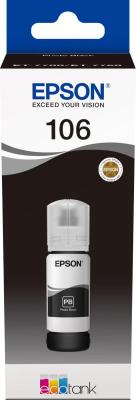 Картридж струйный Epson 106BK C13T00R140 черный (70мл) для Epson L7160/7180