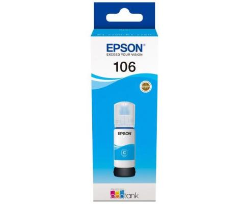 Картридж струйный Epson 106C C13T00R240 голубой (70мл) для Epson L7160/7180