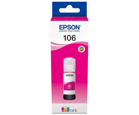 Картридж струйный Epson 106M C13T00R340 пурпурный (70мл) для Epson L7160/7180