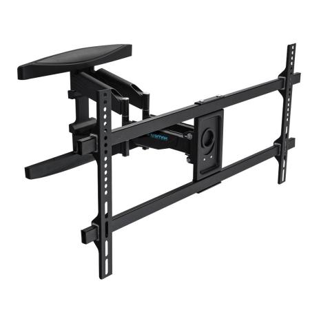 Кронштейн Kromax ATLANTIS-65 black, настенный,  для TV 40"-90", max 45 кг, 4 ст св., нак. ±12°, пов. 180°, от ст. 60-500 мм, max VESA 800x400 мм.