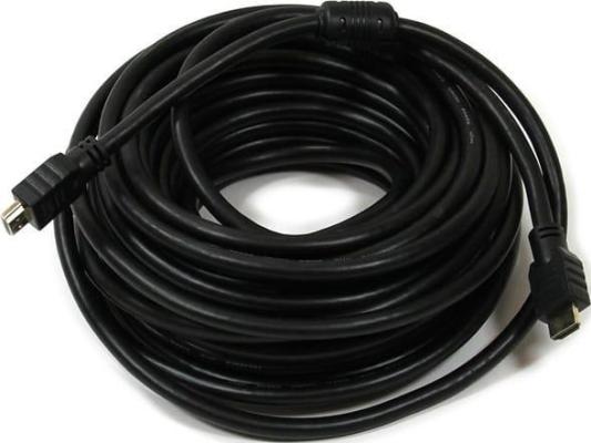 Кабель HDMI 15м TELECOM TCG200F-15M круглый черный