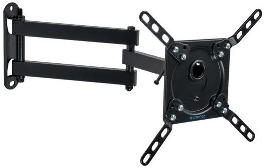 Кронштейн Kromax DIX-14 Black для LED/LCD TV 15"-42", max 20 кг,  5ст свободы, от стены 67-386 мм, max VESA 200x200 мм