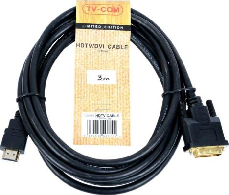 Кабель HDMI to DVI-D (19M -25M) 3м, TV-COM <LCG135E-3M