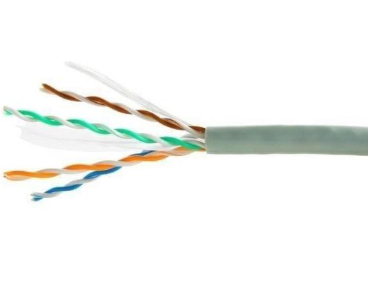 Кабель Cablexpert, UTP5e, 4 пары, 0.51 мм, CCA, однож., 305 м, серый  UPC-5051E-SOL