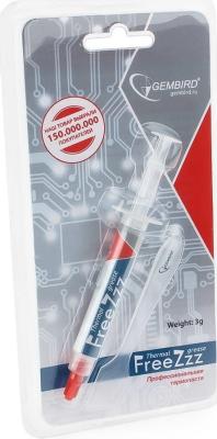 Термопаста Gembird FreeZzz GF-01-3 для радиаторов, 3гр, шприц