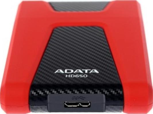 Внешний жесткий диск 2.5" 1 Tb USB 3.1 USB Type A ADATA AHD650-1TU31-CRD красный