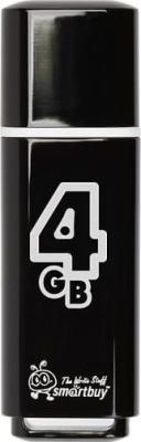 Внешний накопитель 4Gb USB Drive <USB2.0 Smartbuy Glossy series Black (SB4GBGS-K)