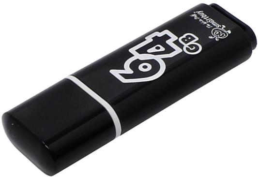 Внешний накопитель 64Gb USB Drive <USB2.0 Smartbuy Glossy series Black (SB64GBGS-K)