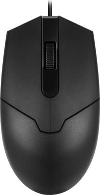 Мышь SVEN RX-30 USB чёрная, 2+1кл. 1000DPI, цвет. картон, кабель 2м.