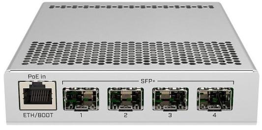 Коммутатор MikroTik CRS305-1G-4S+IN Cloud Router Switch 305-1G-4S+IN with 800MHz CPU, 512MB RAM, 1xGigabit LAN, 4 x SFP+ cages, RouterOS L5 or SwitchO
