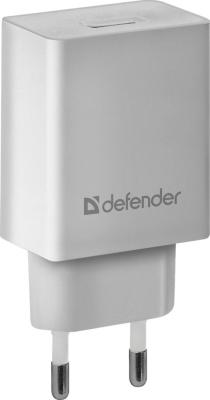 Сетевой адаптер Defender UPA-21 белый, 1xUSB, 5V/2.1А