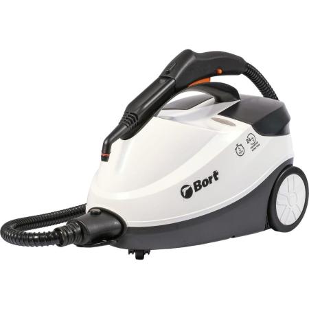 Пароочиститель Bort BDR-2500-RR-Iron, напольный, 2,3 кВт., давление 4 бар., пар 45 г/мин., t-пара 143 °С., бак 1.5 л.