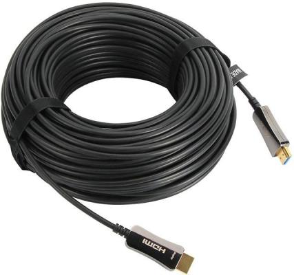 Кабель HDMI 30м VCOM Telecom D3742A-30M круглый черный