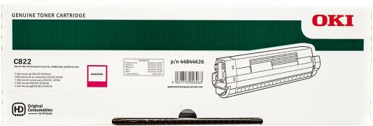 Тонер-картридж OKI для C822 пурпурный 7300стр 44844626 / 44844614