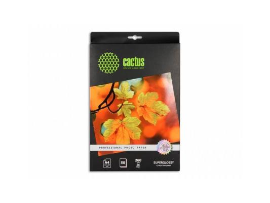 Бумага Cactus CS-HGA426050 Professional А4 260г/кв.м суперглянцевая 50л