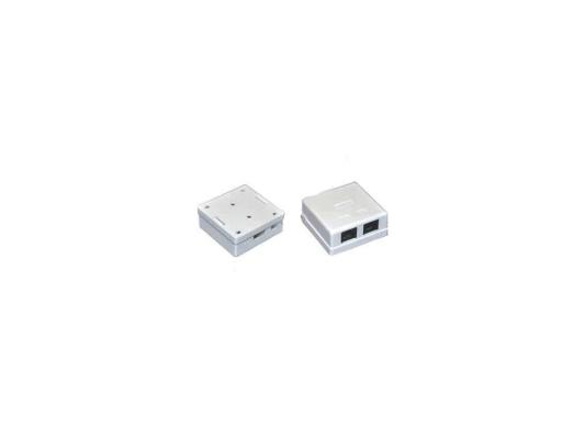 Розетка ITK для RJ45 UTP кат.5е 2 выхода белый CS2-1C5EU-22