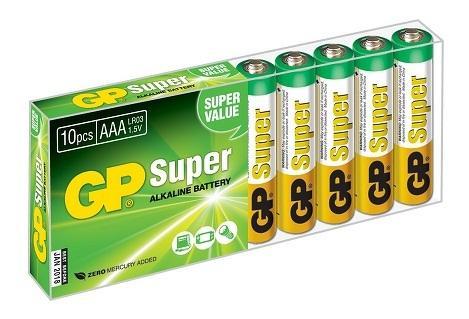 Батарейки GP Super Alkaline AAA 10 шт 24A-B10