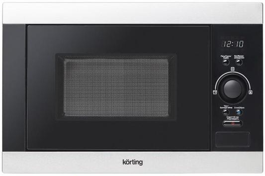 Встраиваемая микроволновая печь Korting KMI 825 XN 900 Вт серебристый